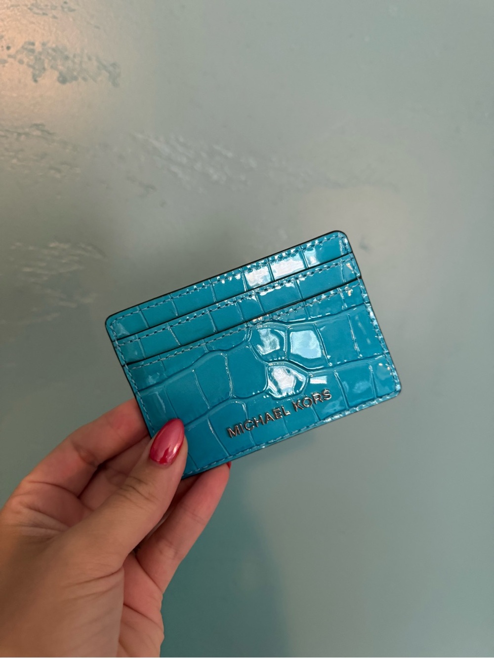 Michael Kors Blue Card Case